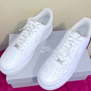 All White Air Force 1s